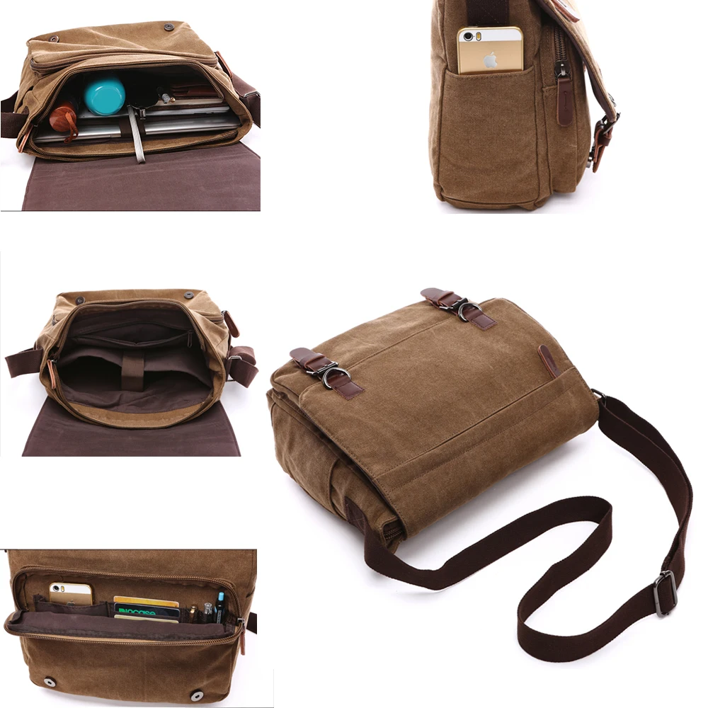 Retro Canvas Messenger Bag for Men, Large Sling Bag, Casual Crossbody Bag for Hanging Out Daily Commute, School Bag College Bags
Retro Canvas Messenger Bag for Men, Large Sling Bag, Casual Crossbody Bag for Hanging Out Daily Commute, School Bag College Bags
