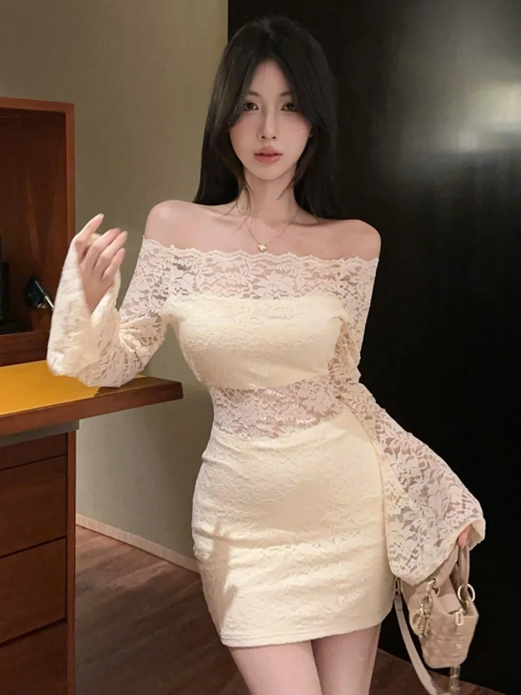 Sexy Lace One Shoulder Bustier Dress Slimming Base Layer Autumn Winter New Style Korean Version Commute Style Short Skirt
Sexy Lace One Shoulder Bustier Dress Slimming Base Layer Autumn Winter New Style Korean Version Commute Style Short Skirt
