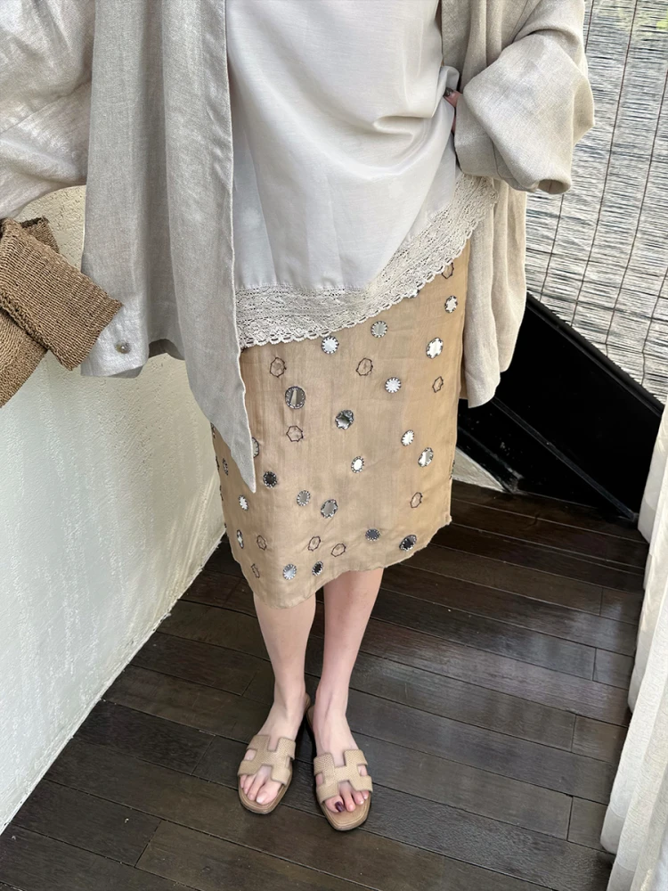 Шелковая юбка Owi ручной работы, двухслойная, прямого кроя, 100% высококачественный шелк, на заказ, из шелка мунг-боб, повседневная женская юбка
Шелковая юбка Owi ручной работы, двухслойная, прямого кроя, 100% высококачественный шелк, на заказ, из шелка мунг-боб, повседневная женская юбка