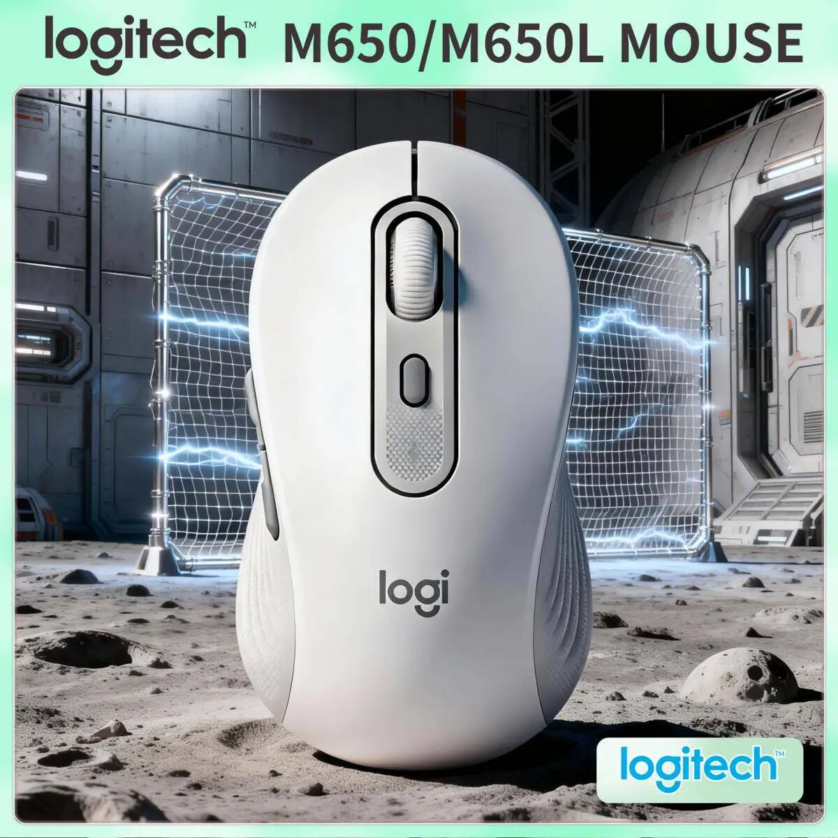 Logitech M650 M650L Silent Bluetooth Mouse Ergonomic Design Multi-Device Sync Adjustable DPI For PC Mac Desktop Office