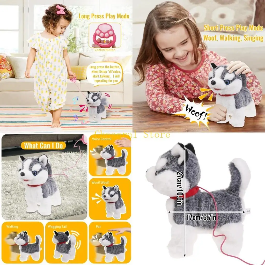 E7CE Plush Dog Toy for Baby Learn to Crawl Leash Puppy Dog Toy Interactive Singing & Walking Animal Toy Kids Christmas Gift
E7CE Plush Dog Toy for Baby Learn to Crawl Leash Puppy Dog Toy Interactive Singing & Walking Animal Toy Kids Christmas Gift
