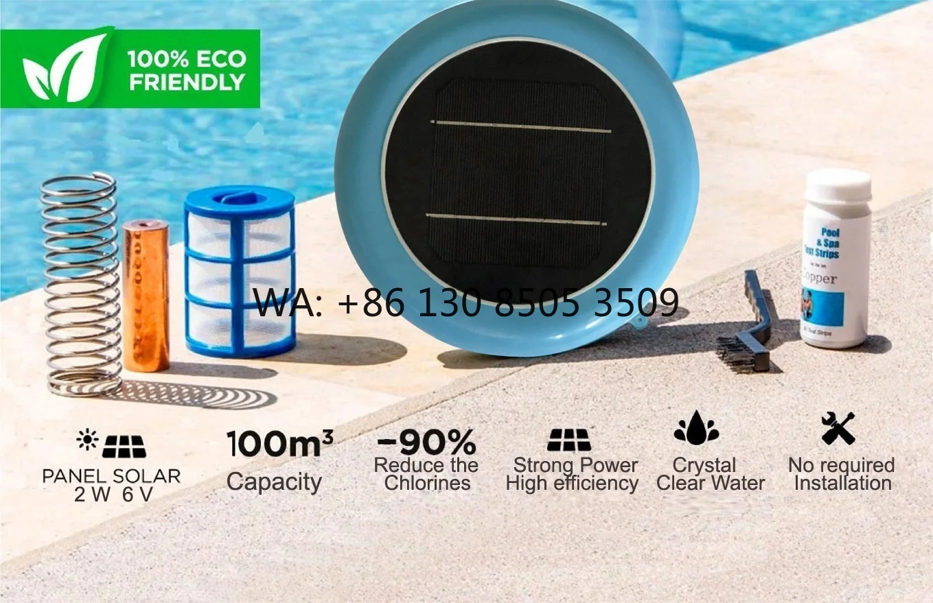 SR001 Eco Friendly Chlorine Less Install Easily Household Pool Ionizer with Solar Panel
SR001 Eco Friendly Chlorine Less Install Easily Household Pool Ionizer with Solar Panel