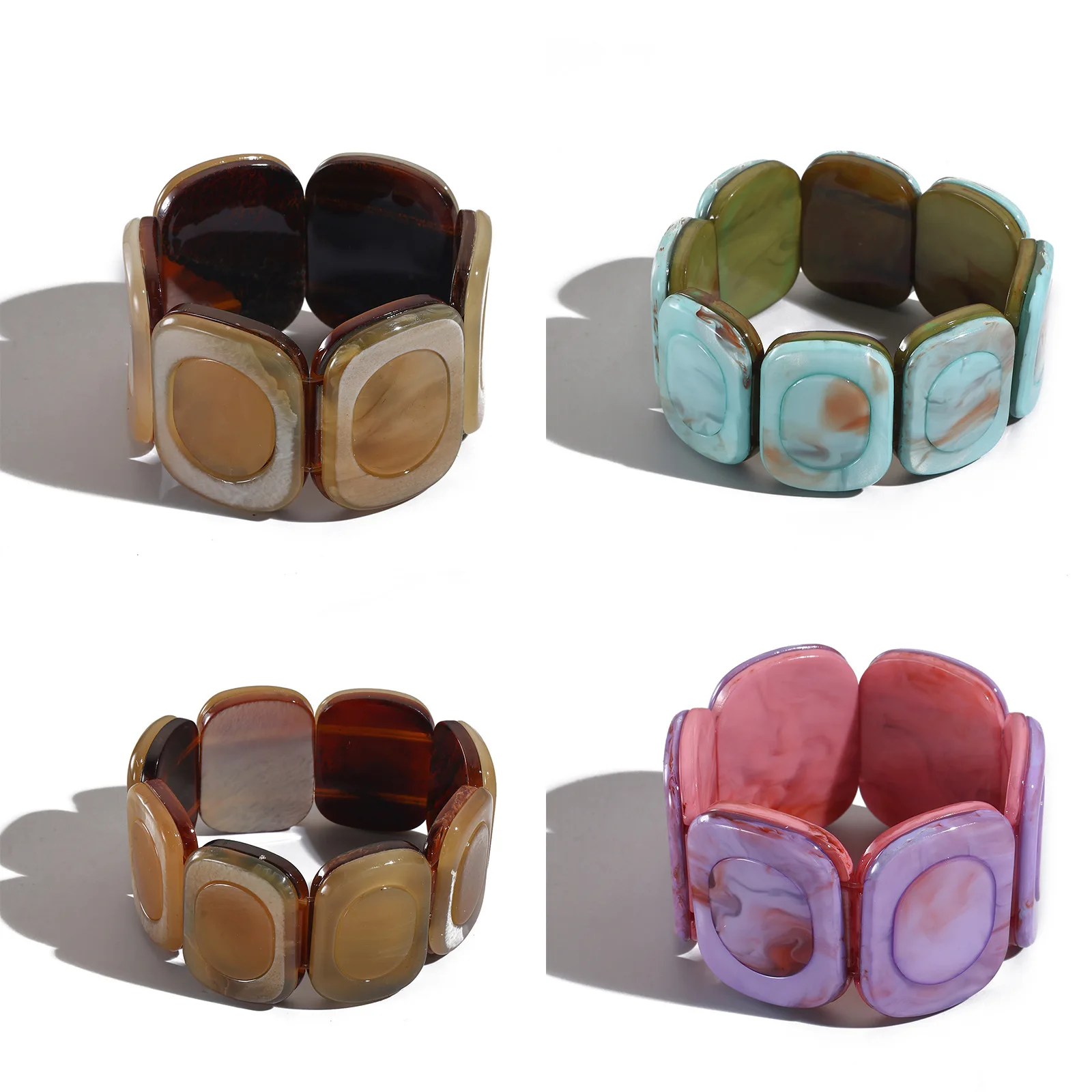 DIY accessories European and American cross-border leopard print square acrylic bracelet, geometric light luxury high-end bracel
DIY accessories European and American cross-border leopard print square acrylic bracelet, geometric light luxury high-end bracel