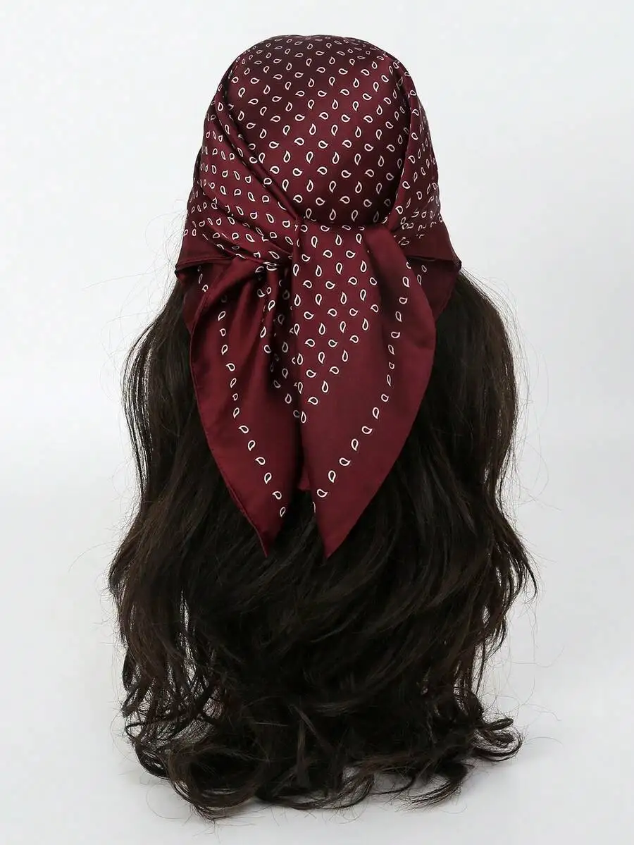 1pc Women's Bandana Scarf, Paisley Print, Silky Fabric Headband, Neck Scarf, Suitable For Daily Use,Beach,Holiday
1pc Women's Bandana Scarf, Paisley Print, Silky Fabric Headband, Neck Scarf, Suitable For Daily Use,Beach,Holiday