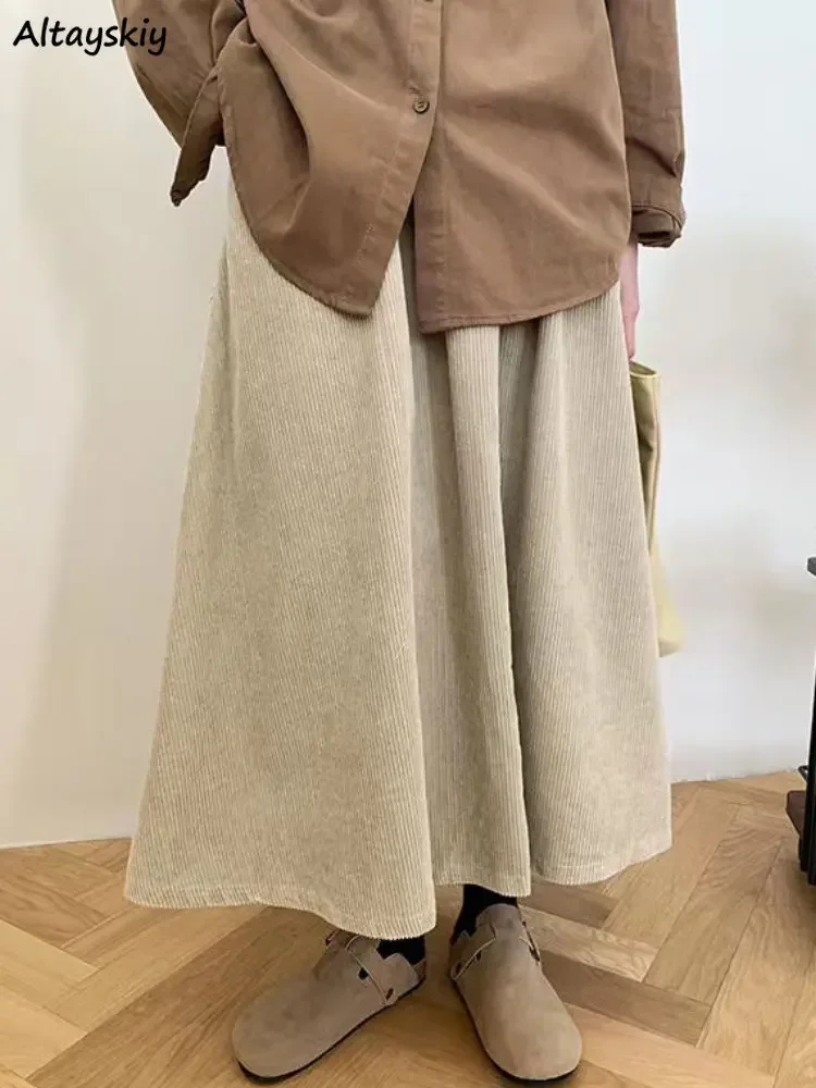 Skirts Women Pleated Solid Midi Chic Retro High Waist Summer Loose Leisure Hot Sale Юбка Женская All-match Korean Style Graceful
Skirts Women Pleated Solid Midi Chic Retro High Waist Summer Loose Leisure Hot Sale Юбка Женская All-match Korean Style Graceful