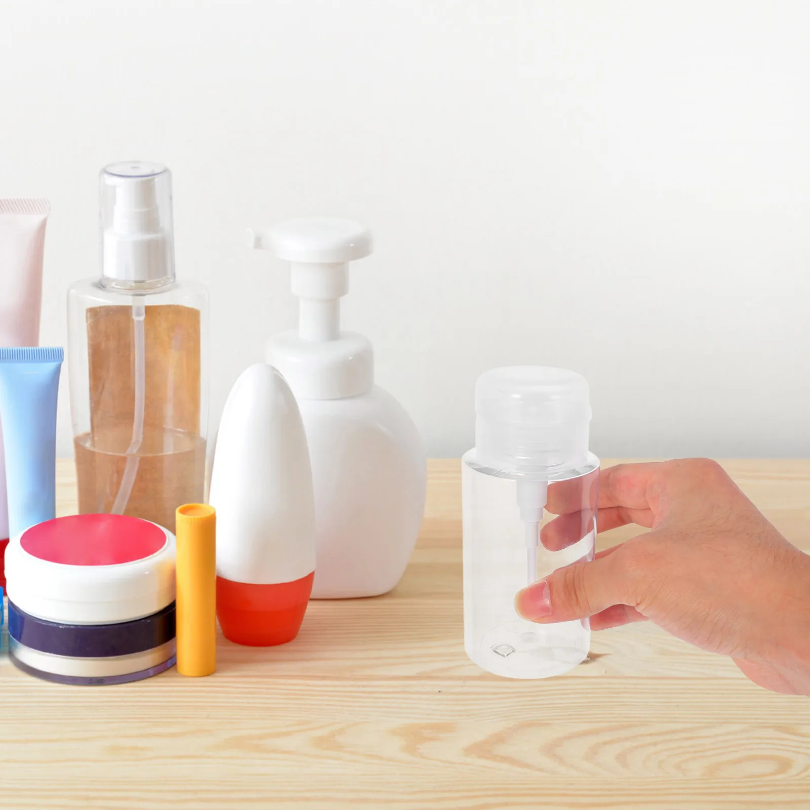 3 Pcs Makeup Removal Toner Bottles Mini Travel Size Skincare Dispenser Liquid Storage Push Down Pump Bottle Nail
3 Pcs Makeup Removal Toner Bottles Mini Travel Size Skincare Dispenser Liquid Storage Push Down Pump Bottle Nail
