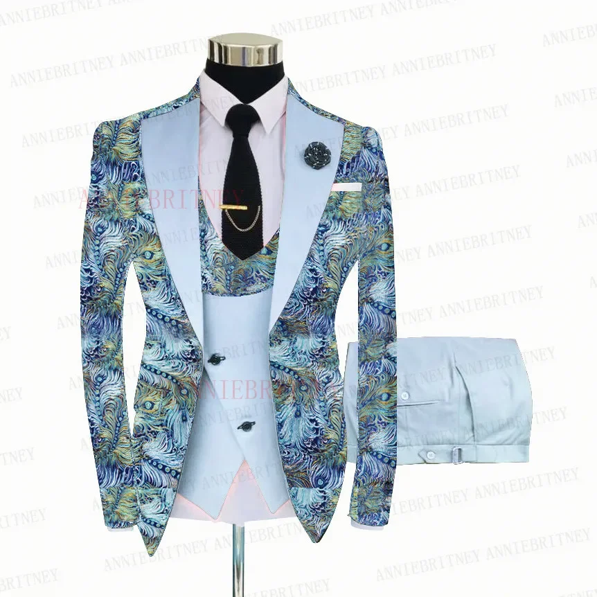 2024 Fashion Floral Printed Men Suit 3 Piece Tailored Groom Wedding Tuxedo Slim Fit Prom Party Blazer Suit Jacket Vest Pants Set
2024 Fashion Floral Printed Men Suit 3 Piece Tailored Groom Wedding Tuxedo Slim Fit Prom Party Blazer Suit Jacket Vest Pants Set
