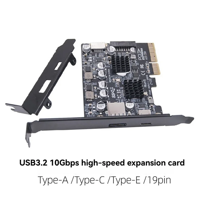 2-портовая карта расширения PCI-E 4X к USB 3.2 Gen 2 A Type C, передний разъем типа E 19P/20P, 10 Гбит/с, полноскоростная передача
2-портовая карта расширения PCI-E 4X к USB 3.2 Gen 2 A Type C, передний разъем типа E 19P/20P, 10 Гбит/с, полноскоростная передача