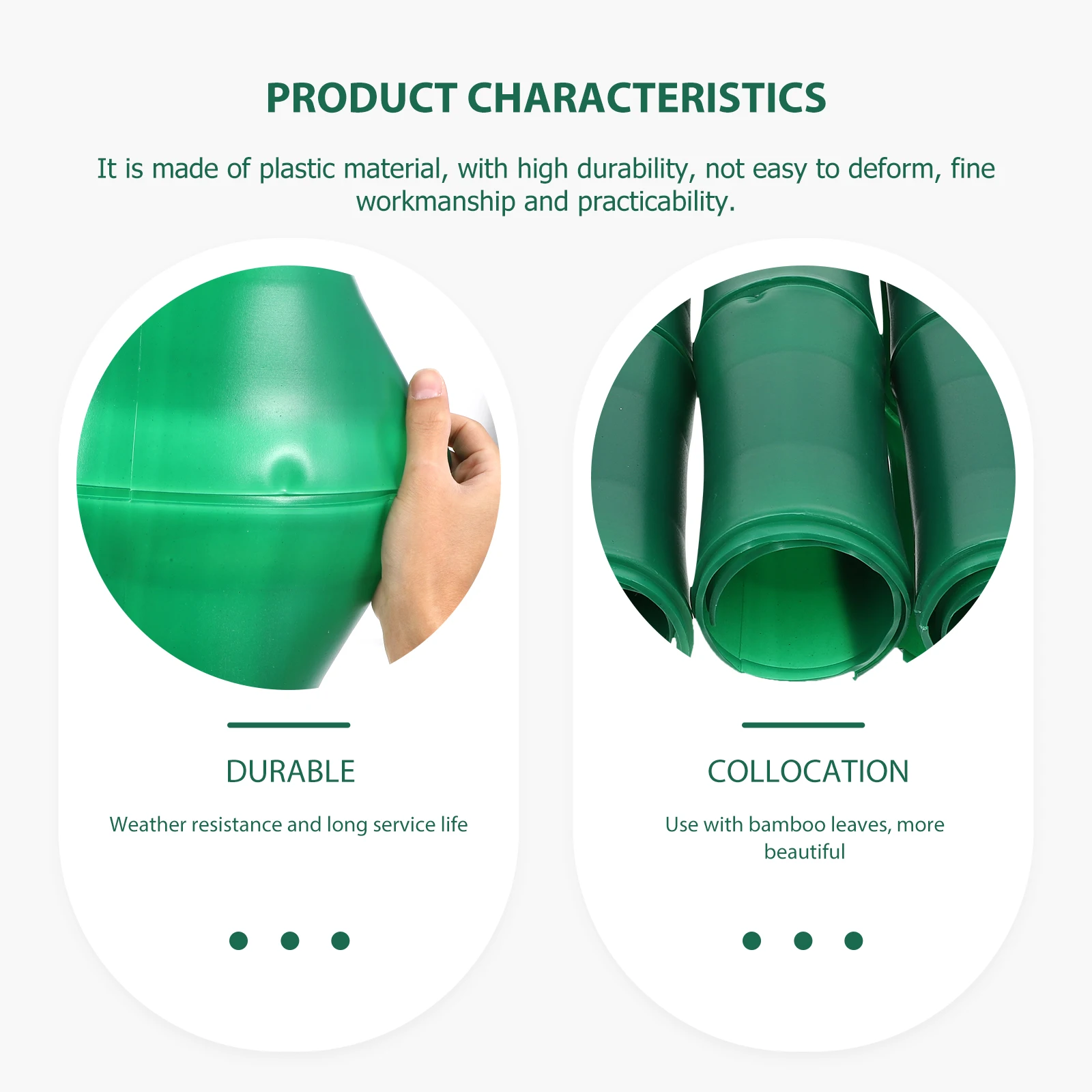 5Pcs Simulation Bamboo Sewer Pipe Decor Artificial Tubes Landscape DIY Garden Heating Decoration Sewer Decor Green Plant Prop
5Pcs Simulation Bamboo Sewer Pipe Decor Artificial Tubes Landscape DIY Garden Heating Decoration Sewer Decor Green Plant Prop