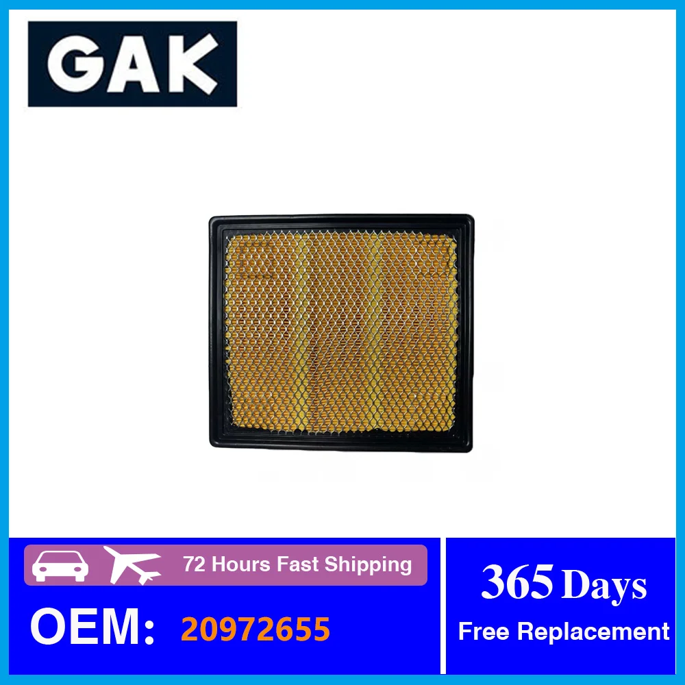 GAK Air Filter 20972655 For Cadillac XTS 2013-2017 3.6L 2.0T Chevrolet Malibu Impala Automotive Replacement Parts
GAK Air Filter 20972655 For Cadillac XTS 2013-2017 3.6L 2.0T Chevrolet Malibu Impala Automotive Replacement Parts