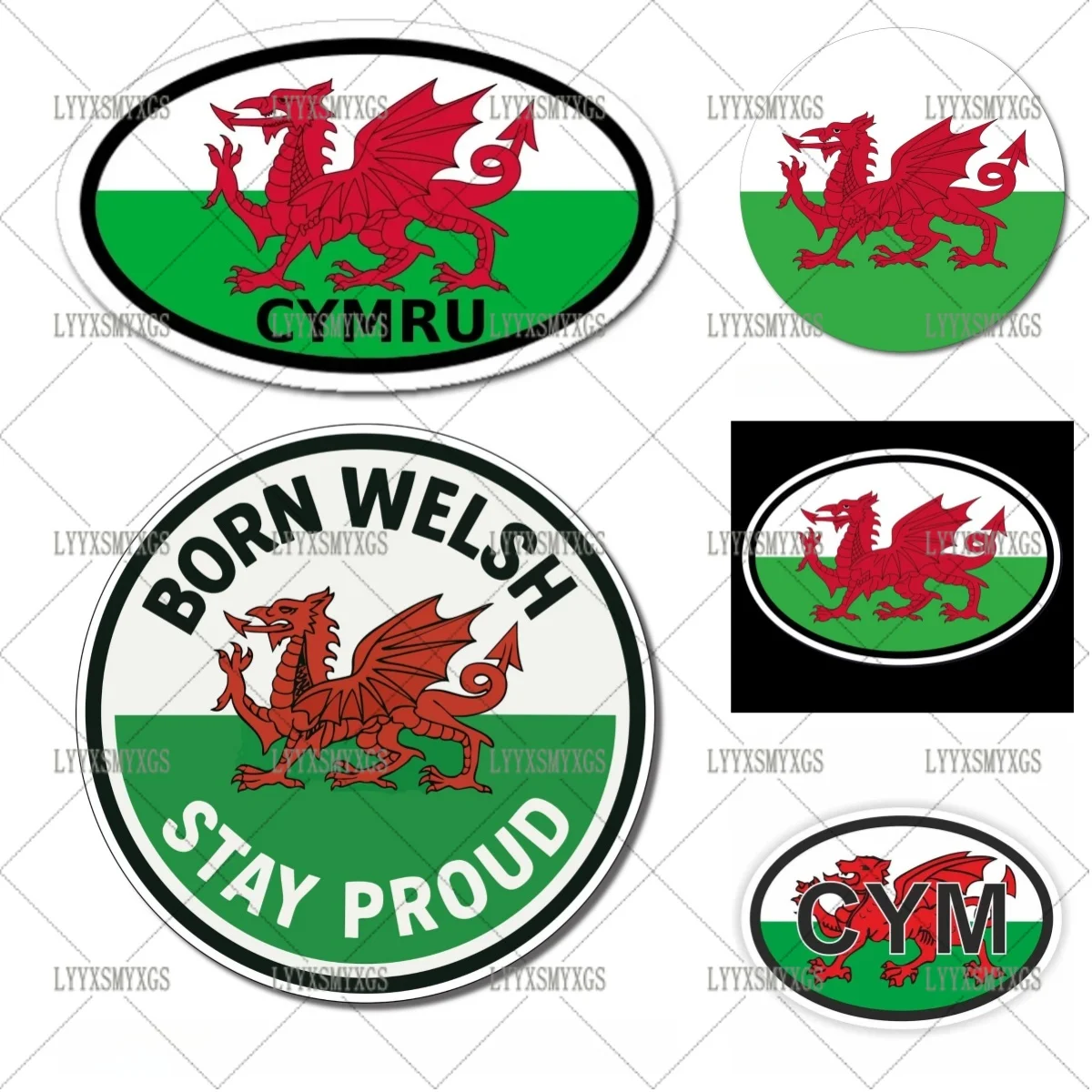 Self-Adhesive Custom Wales CYMRU Circle Flag Car Stickers Waterproof Sunscreen Vinyl Decal PVC Wholesale Car Decoration
Self-Adhesive Custom Wales CYMRU Circle Flag Car Stickers Waterproof Sunscreen Vinyl Decal PVC Wholesale Car Decoration