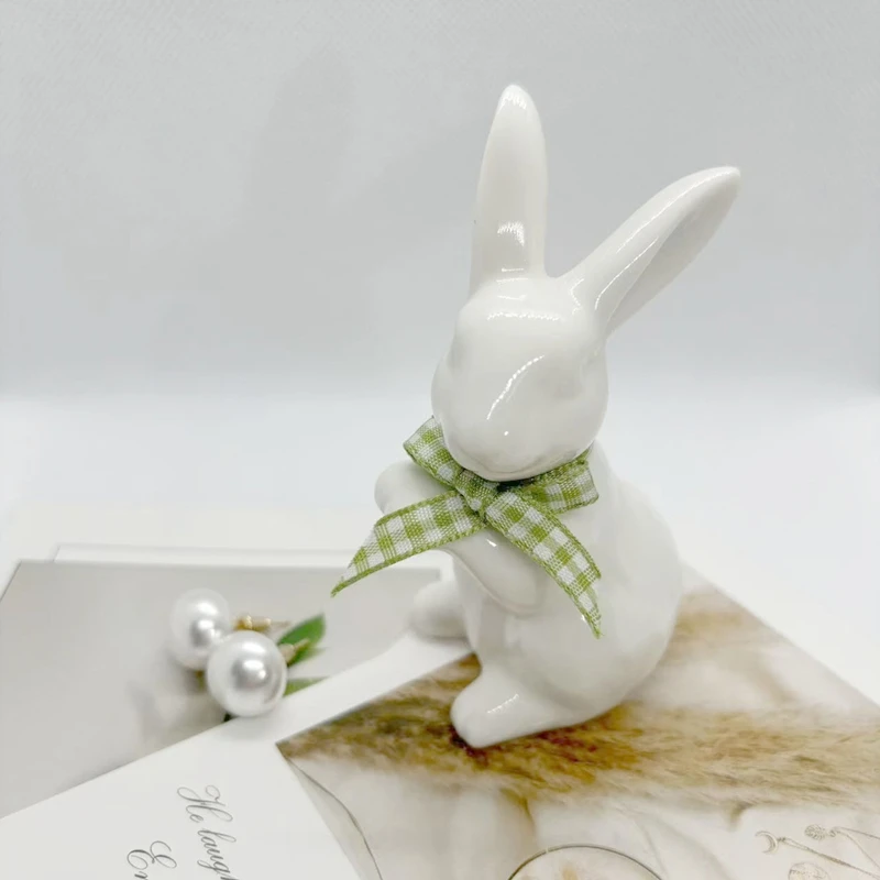 Easter Bunny Ornament, Cute Ceramic Desktop Decoration Art Craft Home Decor Present
Easter Bunny Ornament, Cute Ceramic Desktop Decoration Art Craft Home Decor Present