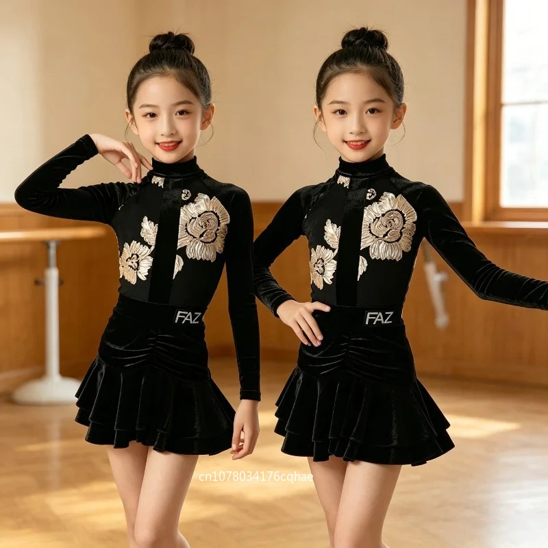 Girls High-end Printed Latin Dance Set Kids Spring Autumn Professional Practice & Performance Outfit Performance Accessories Zym
Girls High-end Printed Latin Dance Set Kids Spring Autumn Professional Practice & Performance Outfit Performance Accessories Zym