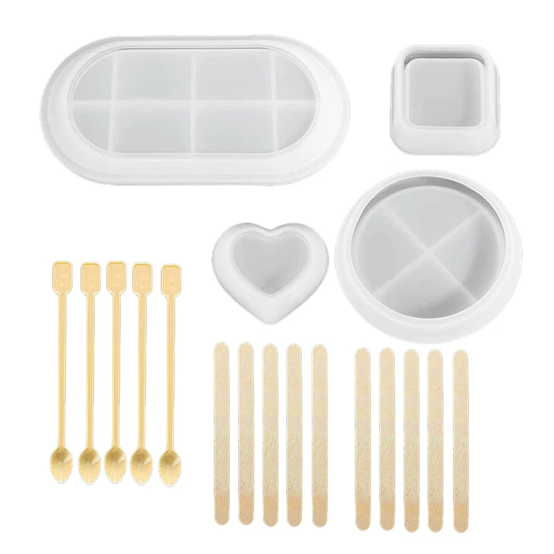 Tray Silicone Mold DIY Crystal Square Round Hexagon Coaster Silicone Mold Plate Storage Holder Epoxy Resin Mold Home
Tray Silicone Mold DIY Crystal Square Round Hexagon Coaster Silicone Mold Plate Storage Holder Epoxy Resin Mold Home