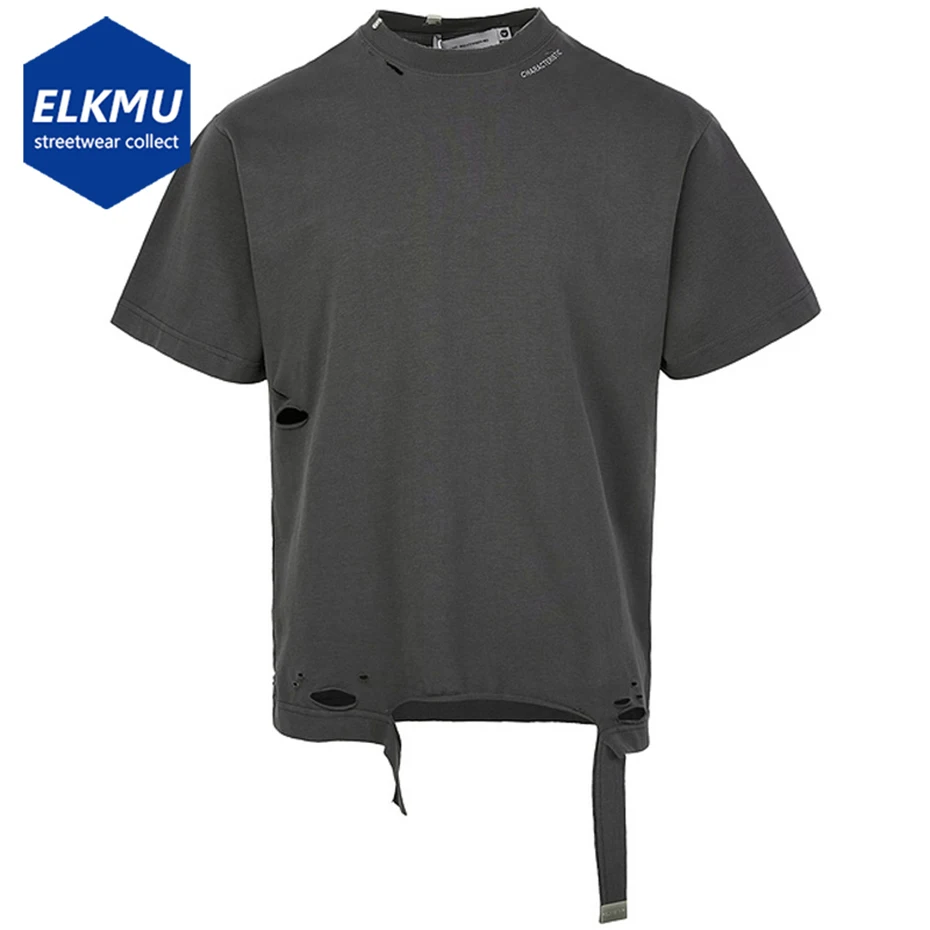 Broken Ripped T-shirts Streetwear Harajuku Hip Hop Oversized T Shirt Men Summer Casual Loose Cotton Tee Tops Tshirts
Broken Ripped T-shirts Streetwear Harajuku Hip Hop Oversized T Shirt Men Summer Casual Loose Cotton Tee Tops Tshirts