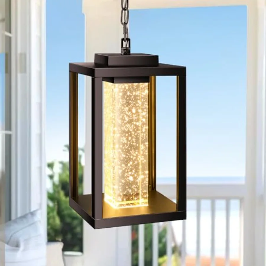 Outdoor Pendant Lights for Porch with Adjustable Chain, Oil Rubbed Bronze Farmhouse Exterior Hanging Light Fixture for House, A
Outdoor Pendant Lights for Porch with Adjustable Chain, Oil Rubbed Bronze Farmhouse Exterior Hanging Light Fixture for House, A