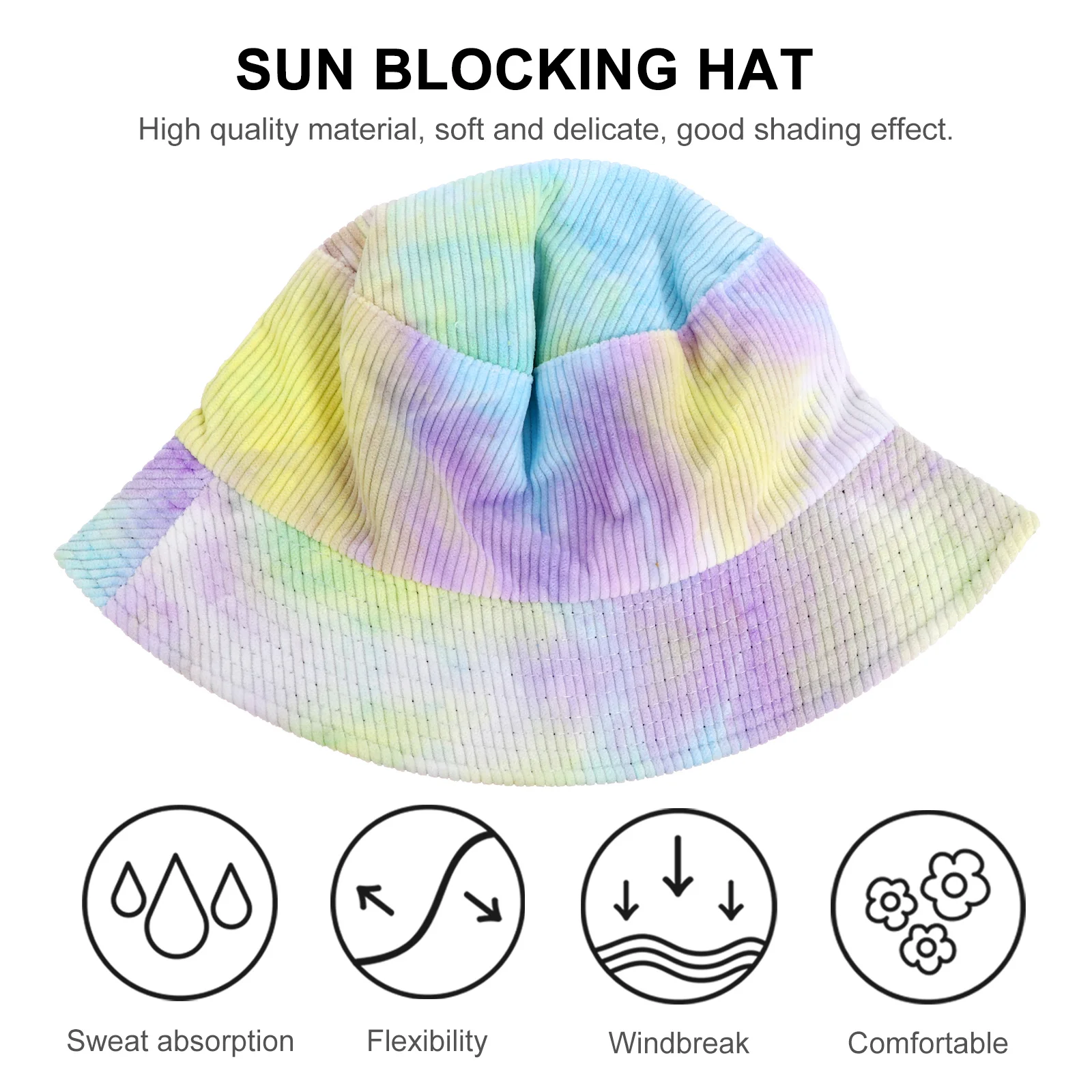 1Pcs Tie-Dye Graffiti Corduroy Sunshade Hat Wide Brim Outdoor Sun Protection Fisherman Cap Summer Sun Blocking Hat
1Pcs Tie-Dye Graffiti Corduroy Sunshade Hat Wide Brim Outdoor Sun Protection Fisherman Cap Summer Sun Blocking Hat