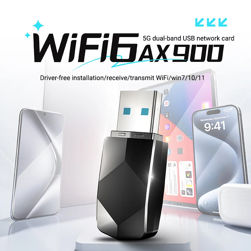 Bluetooth 5,4 WiFi 6 WiFi USB-адаптер Беспроводная сетевая карта AX900 2,4G и 5 ГГц двухдиапазонный ключ приема сигнала для Win 10/11
Bluetooth 5,4 WiFi 6 WiFi USB-адаптер Беспроводная сетевая карта AX900 2,4G и 5 ГГц двухдиапазонный ключ приема сигнала для Win 10/11