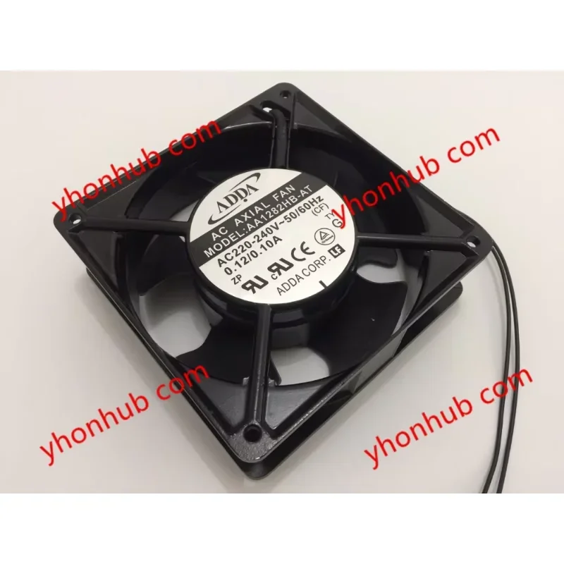 ADDA AA1282HB-AT AC 220-230V 50/60Hz 0.12/0.10A 120x120x38mm Server Cooling Fan
ADDA AA1282HB-AT AC 220-230V 50/60Hz 0.12/0.10A 120x120x38mm Server Cooling Fan