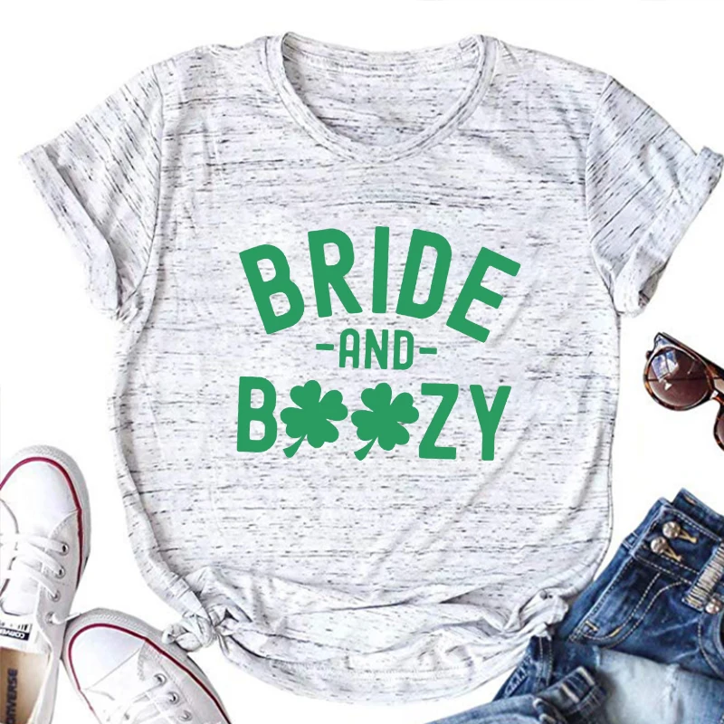 St Patrick's Day Bachelorette Party Shirts Bride Shirt Womens St Patrick's Day Shirt Lucky Graphic T Shirts Irish Clothes M
St Patrick's Day Bachelorette Party Shirts Bride Shirt Womens St Patrick's Day Shirt Lucky Graphic T Shirts Irish Clothes M