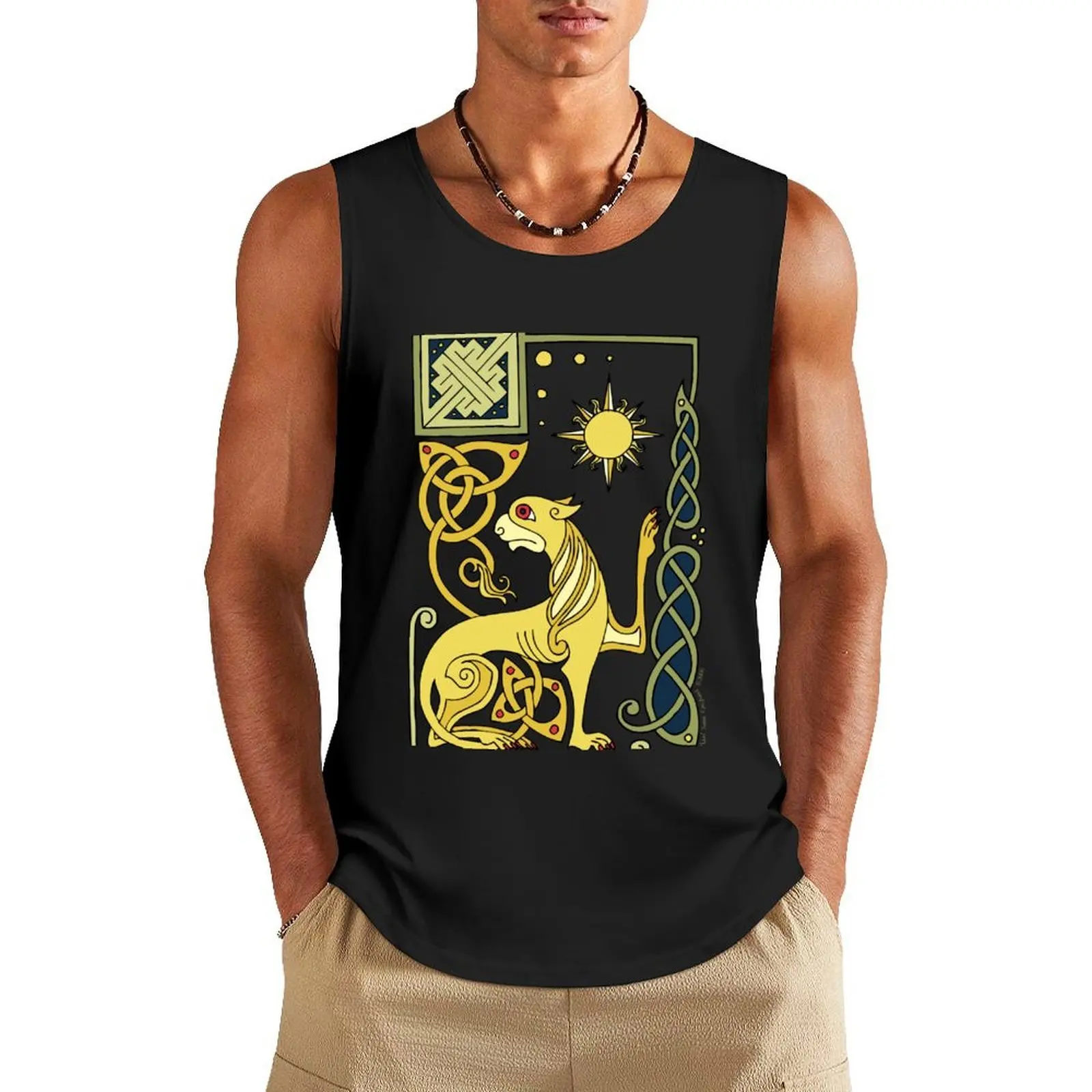 Celitic Lion Tank Top Men's sleeveless gym shirts gym clothes man fitness anime plain t-shirt
Celitic Lion Tank Top Men's sleeveless gym shirts gym clothes man fitness anime plain t-shirt
