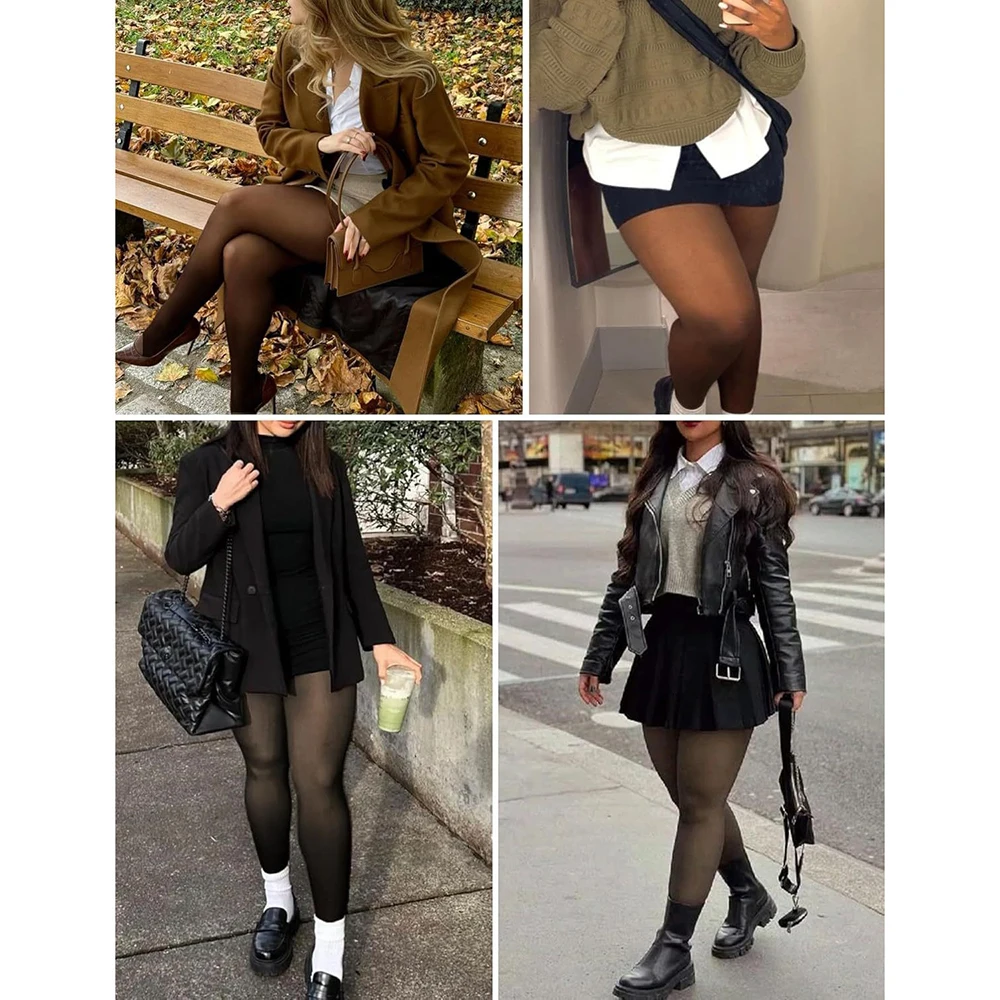 One Seam Fleece Lined Tights Shaping Thermal Leggings Compression Band Translucent Pantyhose Sheer Fleece Leggings Plus Size 18 Sf7dd928d200b4196a6506556aa5cf81er