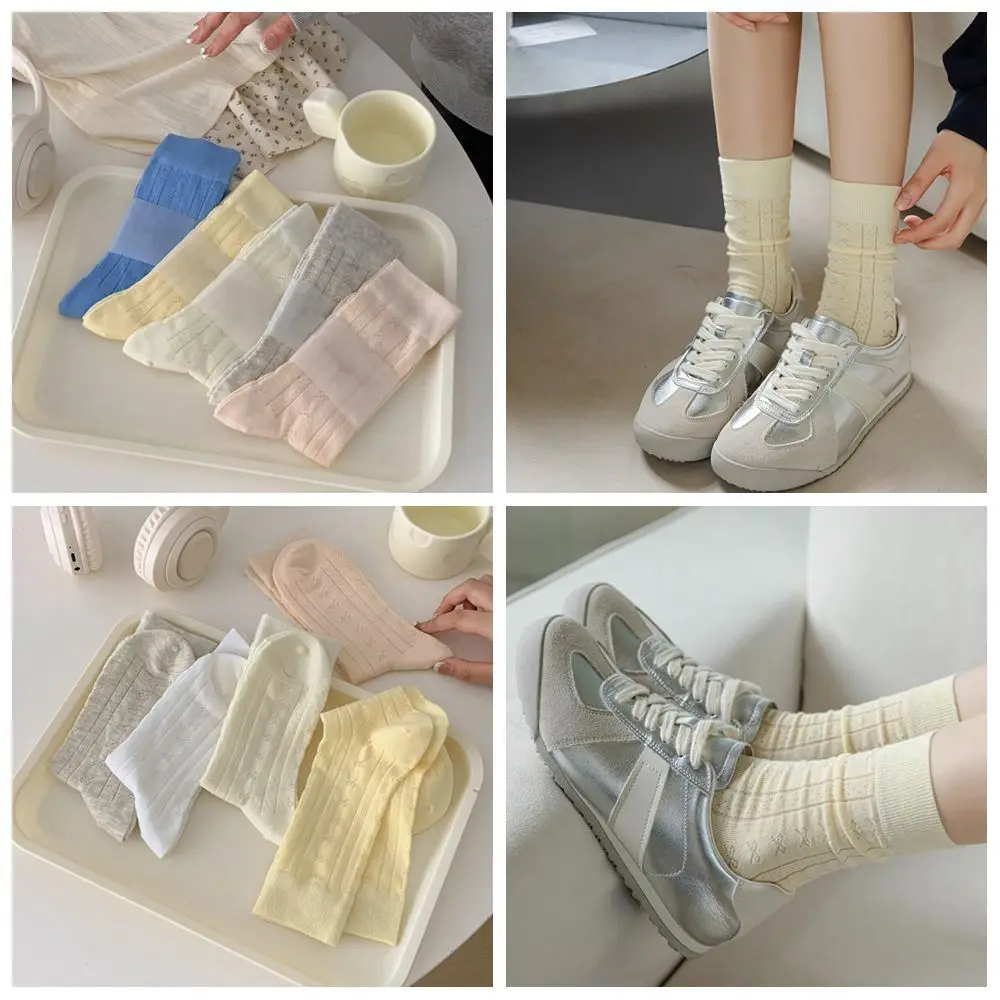 Spring Summer Bowknot Socks New Ultra-thin Y2K Mid Tube Socks Harajuku Street Breathable Cotton Hosiery
Spring Summer Bowknot Socks New Ultra-thin Y2K Mid Tube Socks Harajuku Street Breathable Cotton Hosiery