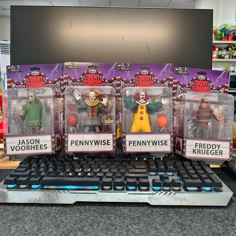 Подлинная серия первой серии Neca Horror из мультфильмов, убийца Джейсона, клоун, воскрешающая Фредди, модель ручной работы, украшения на складе
Подлинная серия первой серии Neca Horror из мультфильмов, убийца Джейсона, клоун, воскрешающая Фредди, модель ручной работы, украшения на складе