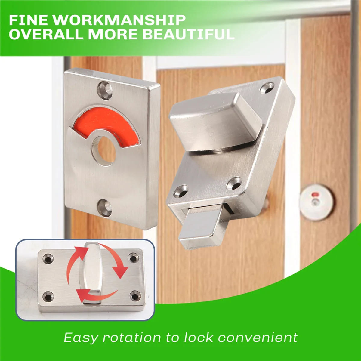 A64E Bathroom Toilet Wc Indicator Privacy Dead Bolt Door Lock Latch Vacant Engaged
A64E Bathroom Toilet Wc Indicator Privacy Dead Bolt Door Lock Latch Vacant Engaged