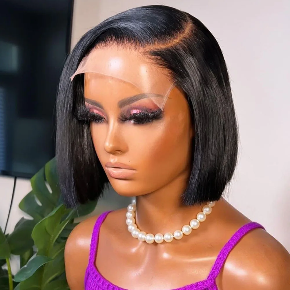 Bone Straight Bob Wig Glueless Human Hair 13x6 Lace Wigs Transparent Lace Frontal Short Wig PrePlucked 250% Density For Women
Bone Straight Bob Wig Glueless Human Hair 13x6 Lace Wigs Transparent Lace Frontal Short Wig PrePlucked 250% Density For Women