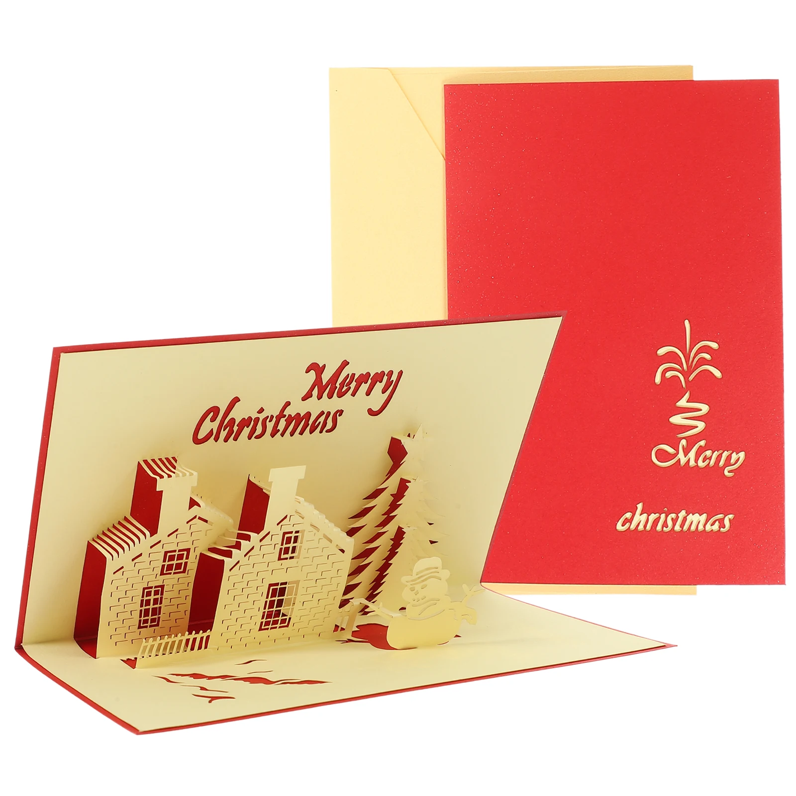 2pcs Christmas Cards 3D Design Greeting Cards Blank Side Custom Message Christmas Theme Decorative Accessories
2pcs Christmas Cards 3D Design Greeting Cards Blank Side Custom Message Christmas Theme Decorative Accessories