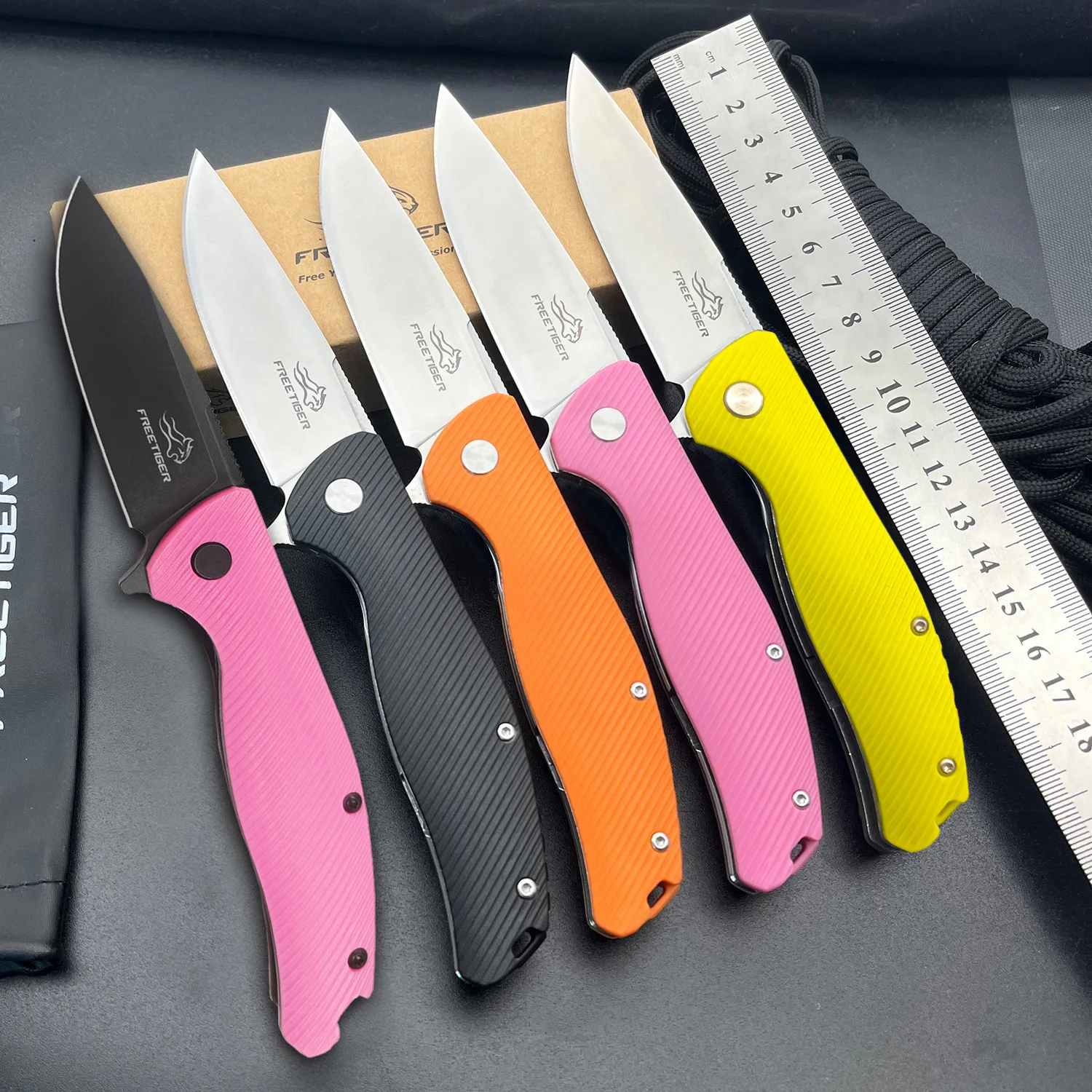 FREETIGER FT801 Folding Knife 420 Blade Nylon Fiber Handle Ball Bearing Hunting Survival Outdoor Pocket Knife EDC
FREETIGER FT801 Folding Knife 420 Blade Nylon Fiber Handle Ball Bearing Hunting Survival Outdoor Pocket Knife EDC
