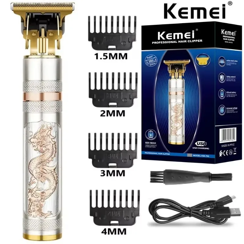 Kemei 762 Metal Hair Trimmer for Men Professional Beard Hair Clipper Electric Hair Cutting Machine Rechargeable Barber clippers
Kemei 762 Metal Hair Trimmer for Men Professional Beard Hair Clipper Electric Hair Cutting Machine Rechargeable Barber clippers