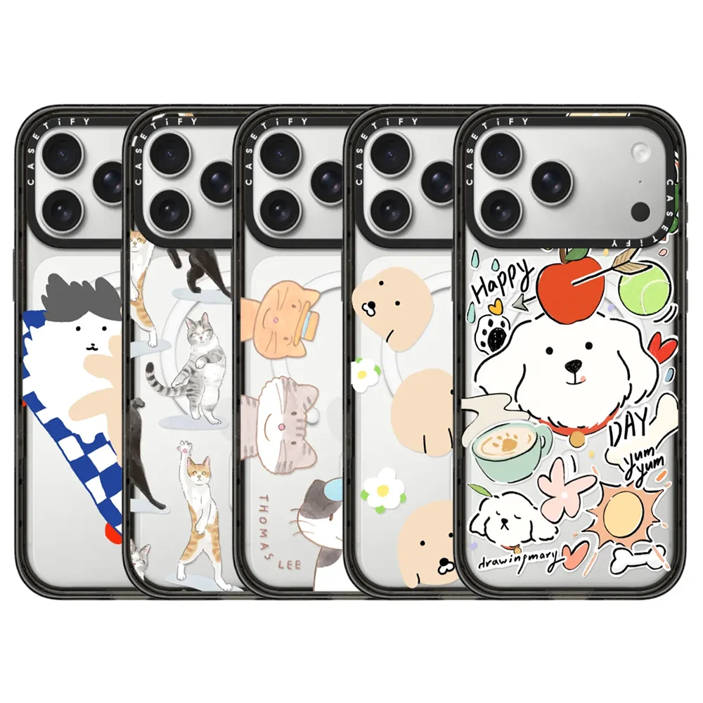 CASETiFY Happy Day Serie Healing Puppy Print Magnetic Drop-proof Case for iPhone 13 14 15 17 16 Pro Max Air Plus Protect Cover
CASETiFY Happy Day Serie Healing Puppy Print Magnetic Drop-proof Case for iPhone 13 14 15 17 16 Pro Max Air Plus Protect Cover