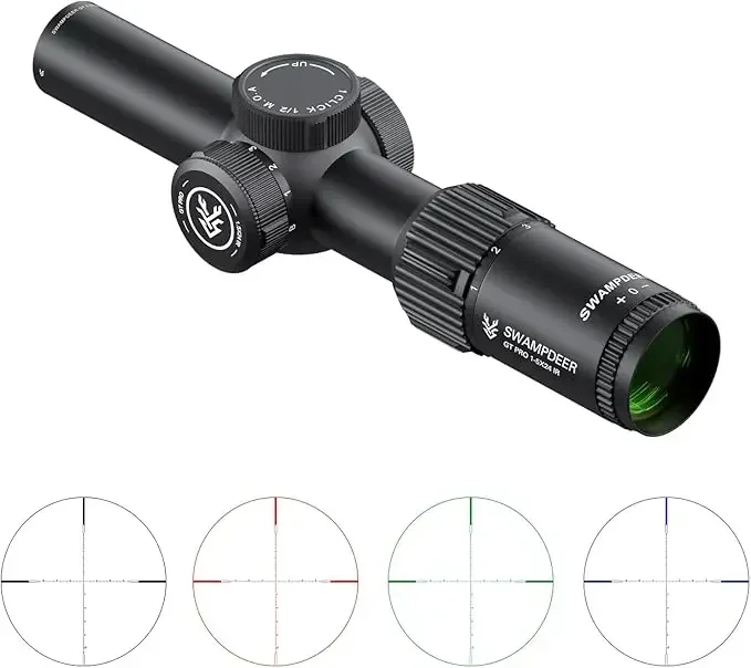 1-5x24IR LPVO GT PRO telescopic sight, compact sight, variable zoom and 20 mm one-piece mount
1-5x24IR LPVO GT PRO telescopic sight, compact sight, variable zoom and 20 mm one-piece mount