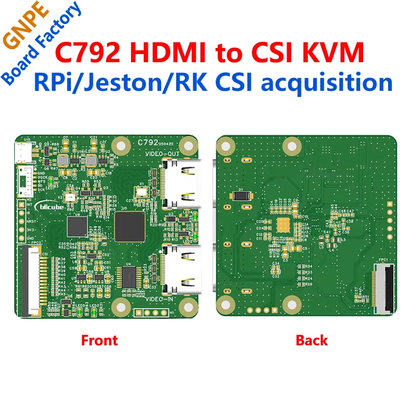 Raspberry Pi C792 Double HDMI to CSI-2 loop-out blikvm For pikvm Pi5 Jeston
Raspberry Pi C792 Double HDMI to CSI-2 loop-out blikvm For pikvm Pi5 Jeston