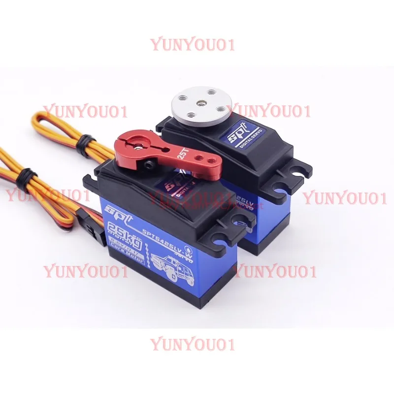 SPT 5425LV 25kg fully waterproof metal teeth digital standard servo model climbing car aircraft arm 180
SPT 5425LV 25kg fully waterproof metal teeth digital standard servo model climbing car aircraft arm 180