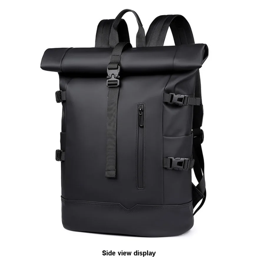 【New style】 new fashionable men's rolled backpack casual simple water-proof fabric business computer backpack
【New style】 new fashionable men's rolled backpack casual simple water-proof fabric business computer backpack