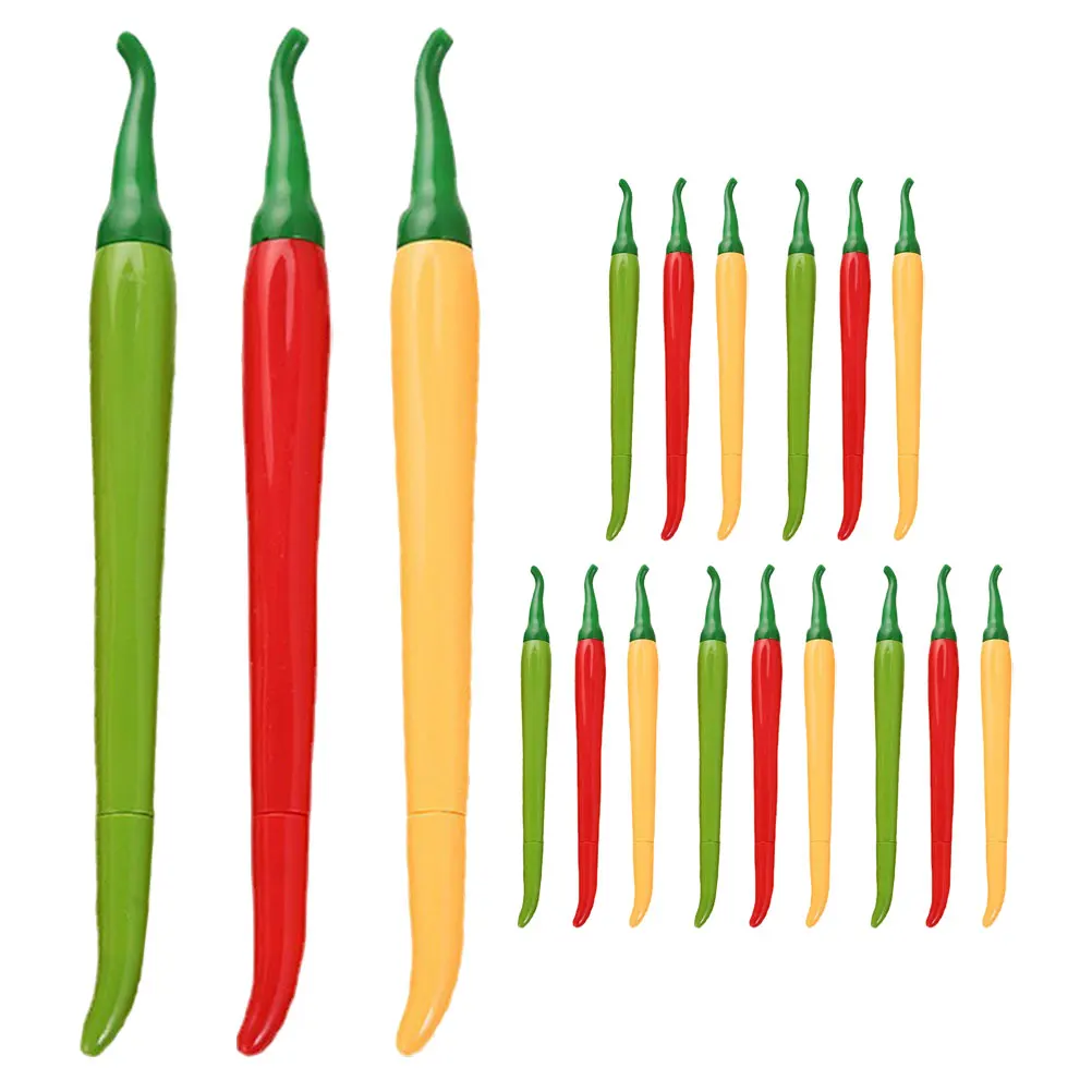 18 Pcs Chili Shaped Cute Cartoon Stationery Red Green Yellow Colors Comfortable Grip Writing Tools For Students School
18 Pcs Chili Shaped Cute Cartoon Stationery Red Green Yellow Colors Comfortable Grip Writing Tools For Students School