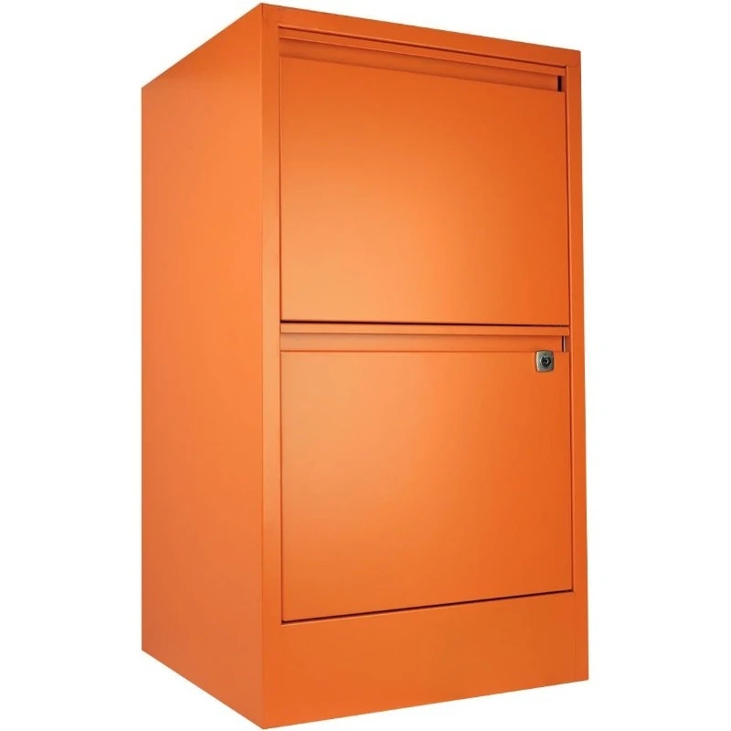 Вертикальный картотечный шкаф с 2 ящиками — оранжевый, 2 подвесных ящика для документов, сталь с порошковым покрытием, запирающиеся ящики
Вертикальный картотечный шкаф с 2 ящиками — оранжевый, 2 подвесных ящика для документов, сталь с порошковым покрытием, запирающиеся ящики