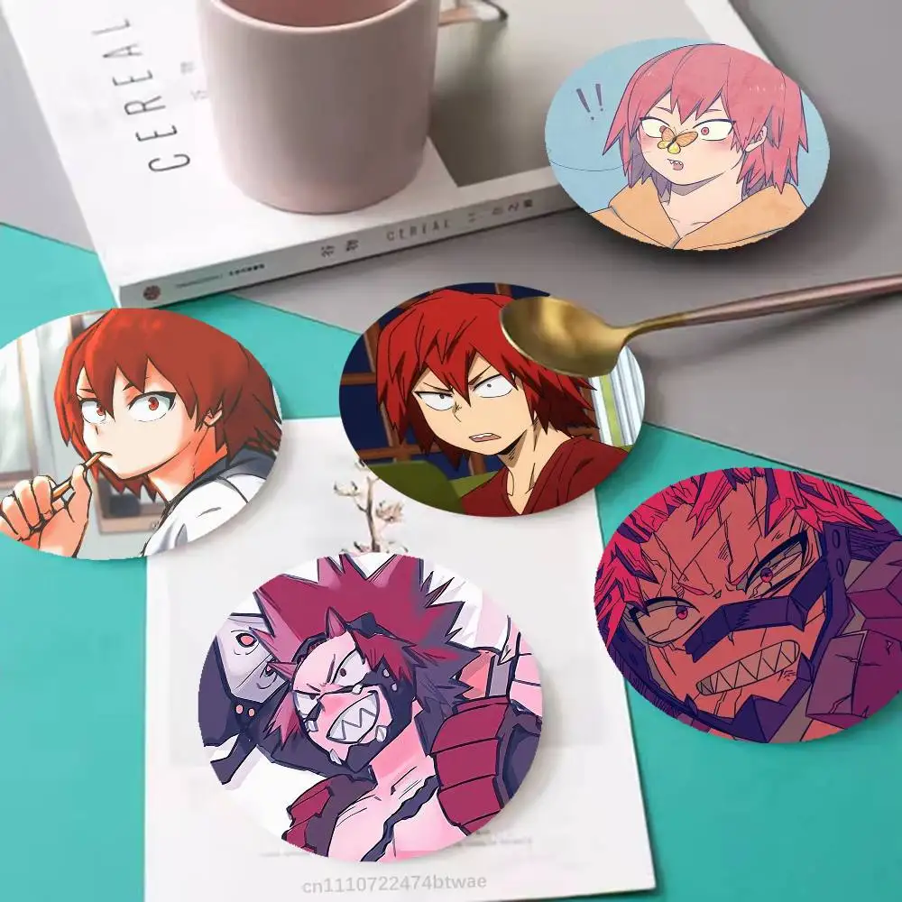 Anime MHA Eijiro Kirishima Wood Coaster Mug Tea Coffee Cup Pad Heat Resistant Placemats Tableware Decoration
Anime MHA Eijiro Kirishima Wood Coaster Mug Tea Coffee Cup Pad Heat Resistant Placemats Tableware Decoration