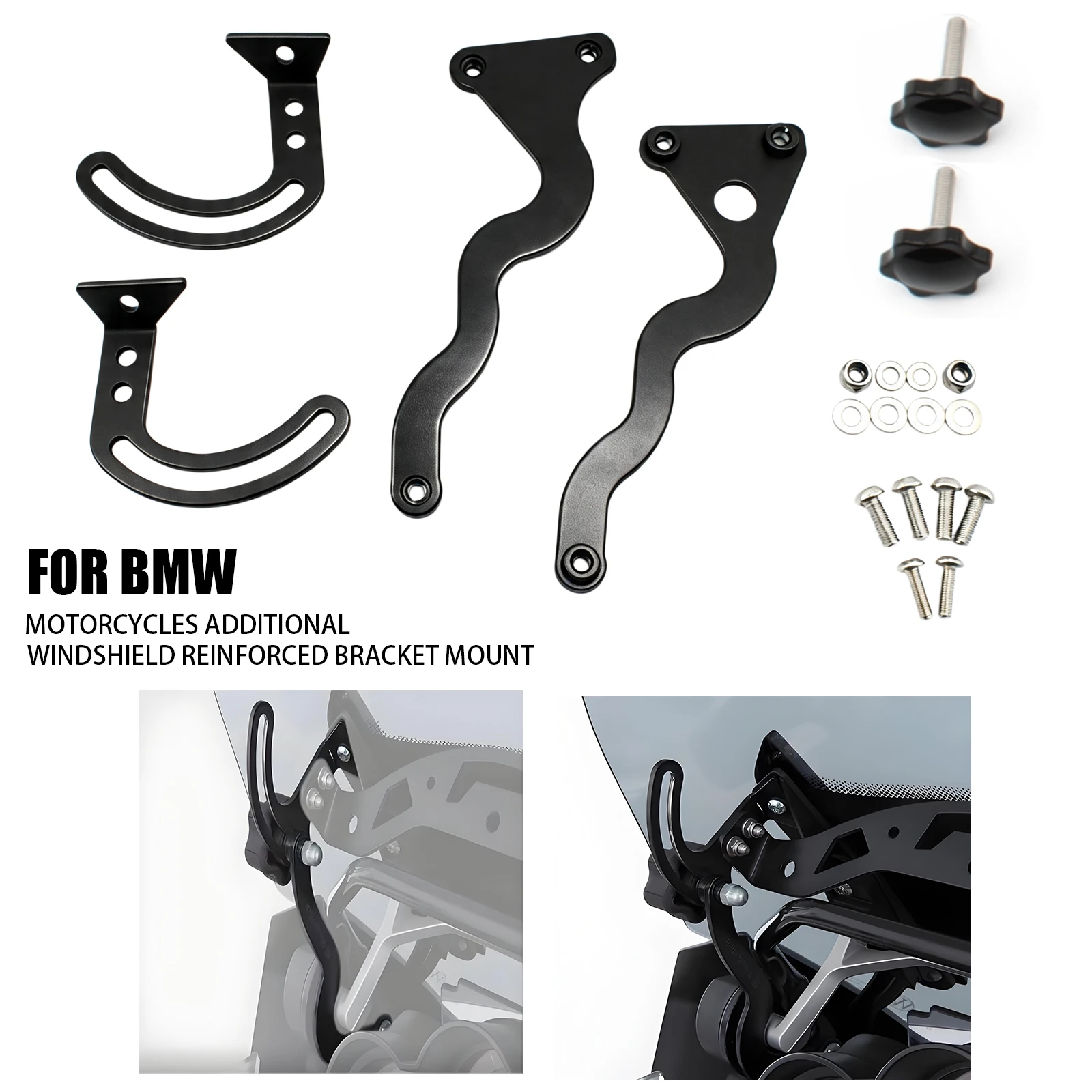 Motorcycle Windshield Strengthen Bracket For BMW R1200GS R1250GS Adventure LC 2013-2025 Metal Mounting Clamps Kit
Motorcycle Windshield Strengthen Bracket For BMW R1200GS R1250GS Adventure LC 2013-2025 Metal Mounting Clamps Kit