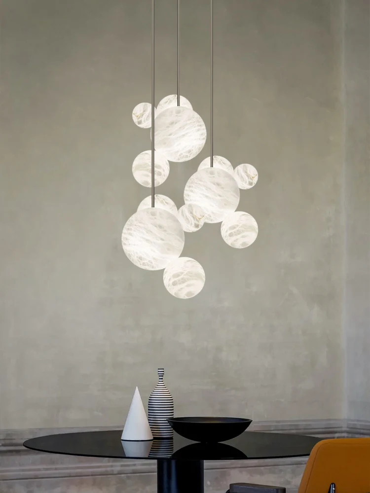 Upgrade Your Home With Our Exquisite Alabaster Bubble E14 LED Chandelier Crafted From Natural Marble Stone Dimming Function
Upgrade Your Home With Our Exquisite Alabaster Bubble E14 LED Chandelier Crafted From Natural Marble Stone Dimming Function