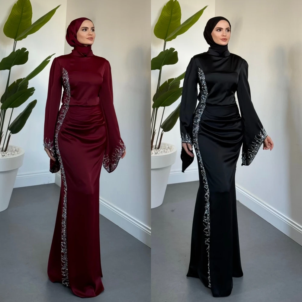 Customized High Quality Classic Evening Dress Pleat Sparkle Long Sleeves Mermaid Long Dresses Bespoke Occasion Elegant Party
Customized High Quality Classic Evening Dress Pleat Sparkle Long Sleeves Mermaid Long Dresses Bespoke Occasion Elegant Party