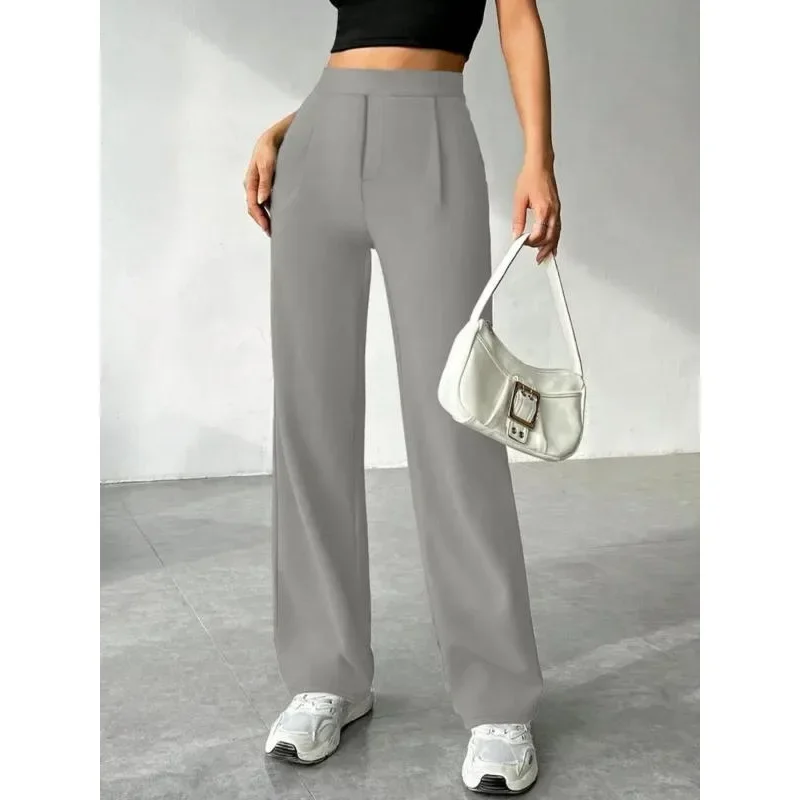 Большие размеры 1XL-5XL, женские широкие костюмные брюки, женские свободные прямые повседневные брюки с заниженным подолом и высокой талией
Большие размеры 1XL-5XL, женские широкие костюмные брюки, женские свободные прямые повседневные брюки с заниженным подолом и высокой талией