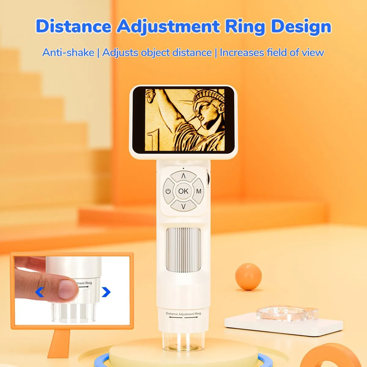 H113 Portable Handheld Digital Microscope Electronic Usb2.8 Screen Microscope Children Puzzle
H113 Portable Handheld Digital Microscope Electronic Usb2.8 Screen Microscope Children Puzzle