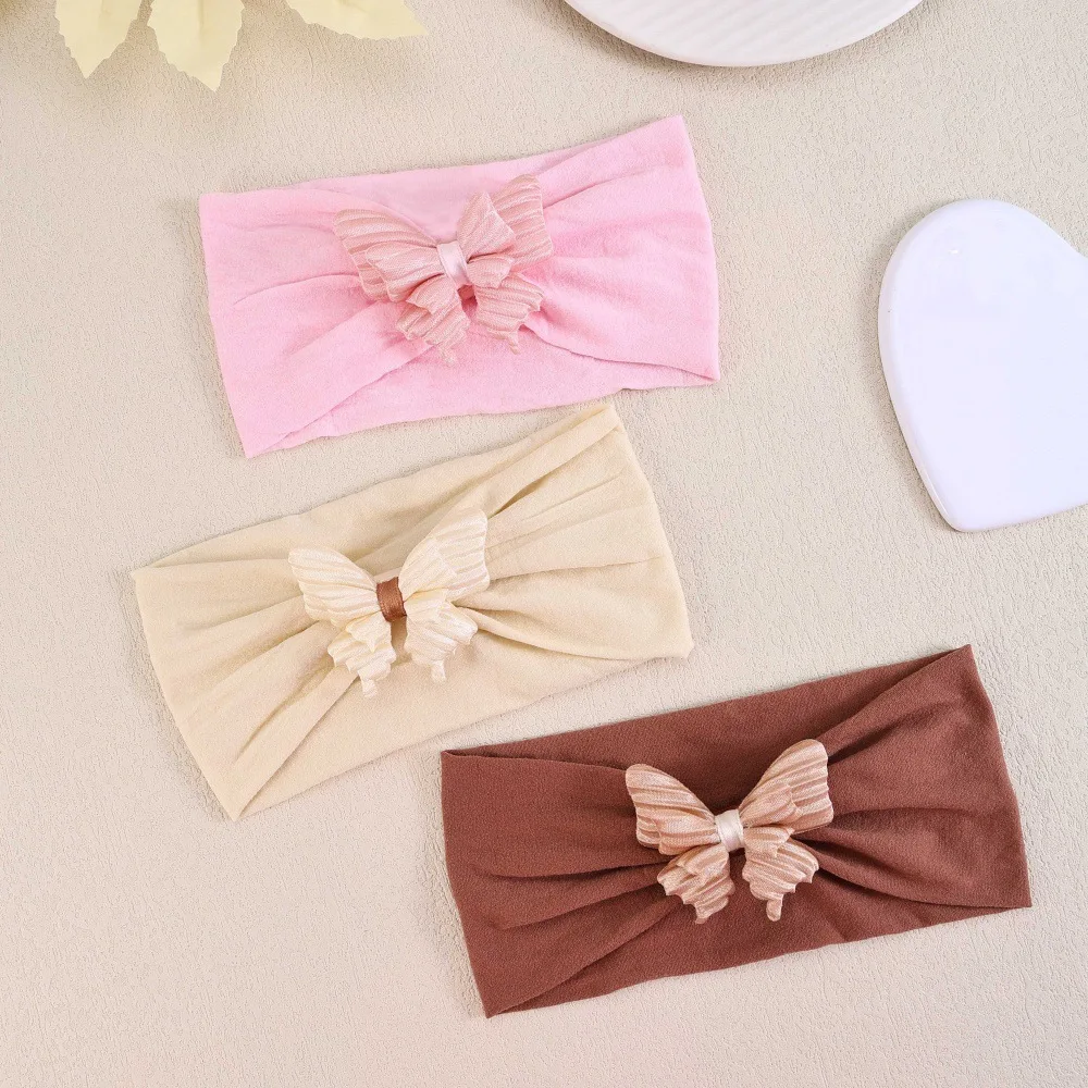 3pcs/lot Cute Satin Silk Buterfly Bow Headband Newborn Baby Cute Hairband Wide Nylon Turban Headwrap Children Hair Accessories
3pcs/lot Cute Satin Silk Buterfly Bow Headband Newborn Baby Cute Hairband Wide Nylon Turban Headwrap Children Hair Accessories