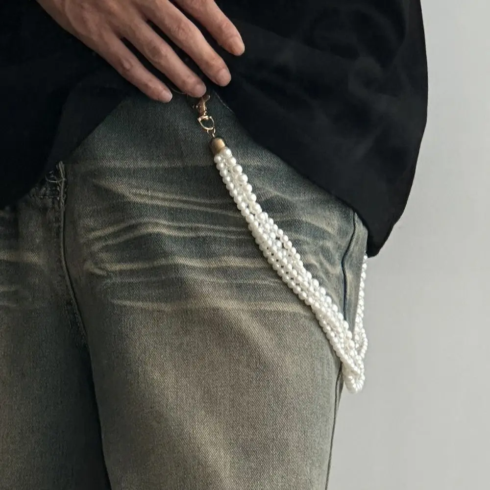 Personality Tassel Pearl Waist Chain Gothic Beads Punk Belt Chain Zinc Alloy Bag Chain Tassel Jeans Chain Male
Personality Tassel Pearl Waist Chain Gothic Beads Punk Belt Chain Zinc Alloy Bag Chain Tassel Jeans Chain Male
