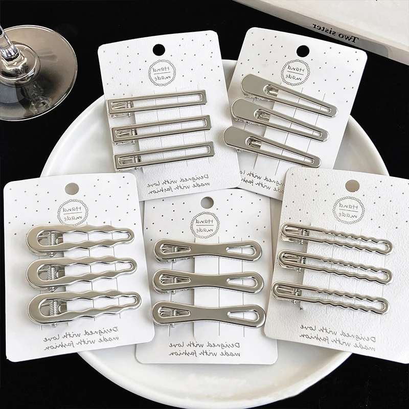 AISHG 3Pcs/Set Y2K Metal Hollow Hair Clip for Women Simple Sweet Cool Temperament Hairpin Daily Girl Hair Accessories
AISHG 3Pcs/Set Y2K Metal Hollow Hair Clip for Women Simple Sweet Cool Temperament Hairpin Daily Girl Hair Accessories
