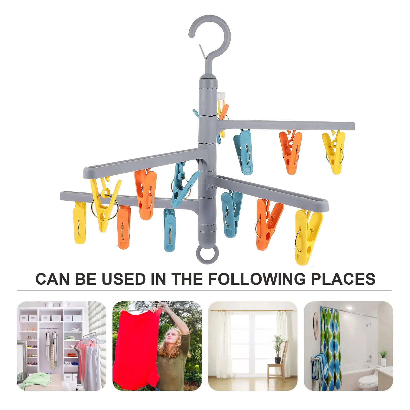 Foldable Clothes Rack Drying Shelf PP Material Rotatable Design Balcony Home Sock Hanger Sturdy Structure Long Service Life
Foldable Clothes Rack Drying Shelf PP Material Rotatable Design Balcony Home Sock Hanger Sturdy Structure Long Service Life